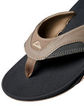 The Reef Mens Fanning Flip Flops in Fossil & Raven