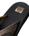 The Reef Mens Fanning Flip Flops in Fossil & Raven