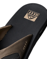 The Reef Mens Fanning Flip Flops in Fossil & Raven