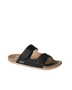 Cushion Tradewind Sandal in Black & Fossil