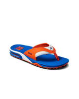 Fanning Pregame Flip Flops in Orange & Blue