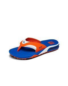 Fanning Pregame Flip Flops in Orange & Blue