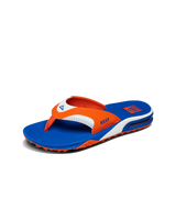 Fanning Pregame Flip Flops in Orange & Blue