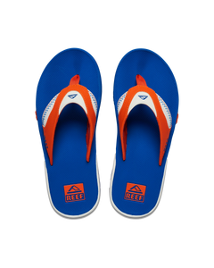 Fanning Pregame Flip Flops in Orange & Blue
