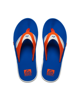 Fanning Pregame Flip Flops in Orange & Blue