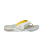 Fanning Flip Flops in Yellow, Grey & Grey