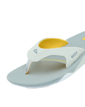 Fanning Flip Flops in Yellow, Grey & Grey