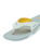 Fanning Flip Flops in Yellow, Grey & Grey