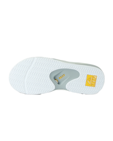 Fanning Flip Flops in Yellow, Grey & Grey