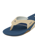 Fanning Flip Flops in Tan, Navy & Tan