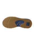 Fanning Flip Flops in Tan, Navy & Tan