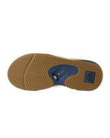 Fanning Flip Flops in Tan, Navy & Tan