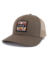 The Hurley Mens Seacliff Trucker Cap in Medium Olive