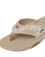The Reef Mens Fanning Flip Flops in Sand Camo
