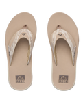 The Reef Mens Fanning Flip Flops in Sand Camo