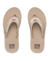 The Reef Mens Fanning Flip Flops in Sand Camo