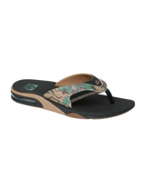 The Reef Mens Fanning Flip Flops in Black & Camo