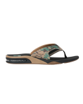 The Reef Mens Fanning Flip Flops in Black & Camo