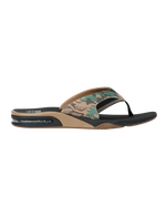 The Reef Mens Fanning Flip Flops in Black & Camo