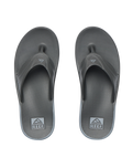 The Reef Mens Fanning H20 Flip Flops in Grey