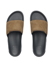 The Reef Mens Tailslide Sliders in Grey & Tan