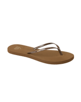 The Reef Womens Bliss Nights Flip Flops in Chocolate Stripe