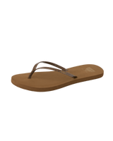The Reef Womens Bliss Nights Flip Flops in Chocolate Stripe