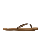 The Reef Womens Bliss Nights Flip Flops in Chocolate Stripe