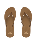 The Reef Womens Bliss Nights Flip Flops in Chocolate Stripe