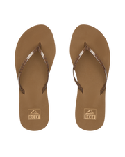 The Reef Womens Bliss Nights Flip Flops in Chocolate Stripe
