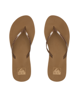 The Reef Womens Bliss Nights Flip Flops in Chocolate Stripe