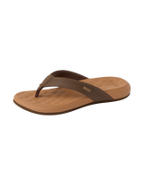 The Reef Womens Cushion Melody Flip Flops in Chocolate & Lion