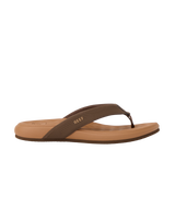 The Reef Womens Cushion Melody Flip Flops in Chocolate & Lion