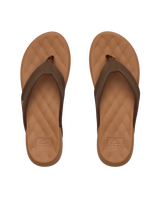 The Reef Womens Cushion Melody Flip Flops in Chocolate & Lion