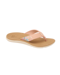 The Reef Womens Santa Ana Flip Flops in Peach & Tan