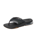 The Reef Mens Fanning+ Flip Flops in Black & Gum