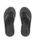 The Reef Mens Fanning+ Flip Flops in Black & Gum
