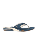 The Reef Mens Fanning Flip Flops in Navy & Oat
