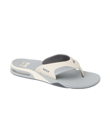 The Reef Mens Fanning Flip Flops in Light Grey, Grey & Blue