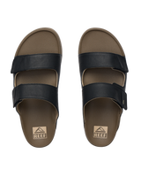 The Reef Mens Phantom Tradewind Sandals in Fossil & Black