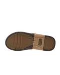 The Reef Mens Leather Offshore Flip Flops in Bronze & Brown