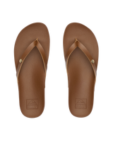 The Reef Womens Vista Ivy Flip Flops in Chocolate