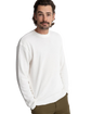 Classic Waffle Knit Jumper in Vintage White