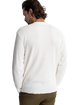 Classic Waffle Knit Jumper in Vintage White