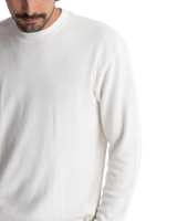 Classic Waffle Knit Jumper in Vintage White