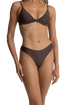 Classic Holiday Bikini Bottoms in Chocolate