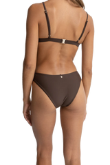 Classic Holiday Bikini Bottoms in Chocolate