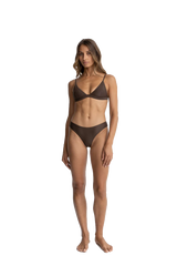 Classic Holiday Bikini Bottoms in Chocolate