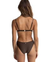 Classic Bralette Bikini Top in Chocolate