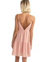 Classic Tiered Mini Dress in Rose